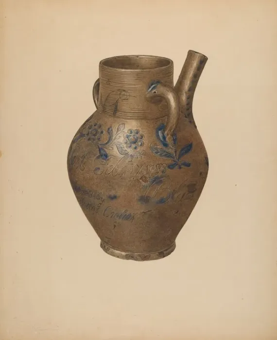 Framed Print : Water Jug, c. 1940. Creator: Giacinto Capelli Framed Print : Water Jug, c. 1940. Creator: Giacinto Capelli