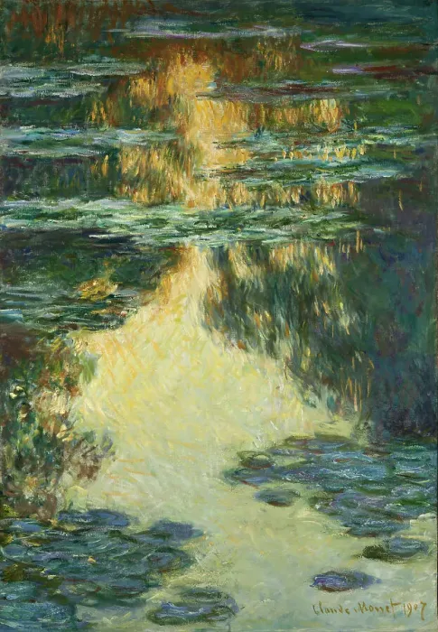Framed Print : Water Lilies, 1907. Creator: Monet, Claude (1840-1926) Framed Print : Water Lilies, 1907. Creator: Monet, Claude (1840-1926)