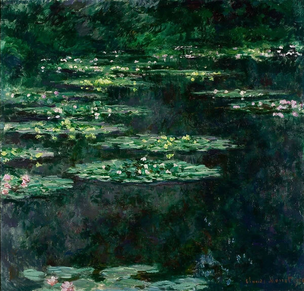 The Water Lilies (Les Nympheas). Artist: Monet, Claude (1840-1926)