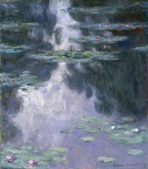 Framed Print : Water Lilies (Nympheas), 1907. Artist: Monet, Claude (1840-1926) Framed Print : Water Lilies (Nympheas), 1907. Artist: Monet, Claude (1840-1926)