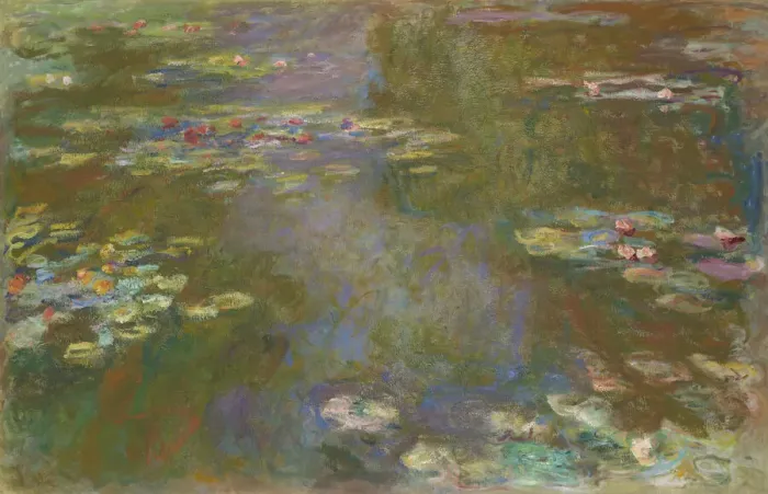 Framed Print : Water Lily Pond, 1917 / 19. Creator: Claude Monet Framed Print : Water Lily Pond, 1917 / 19. Creator: Claude Monet