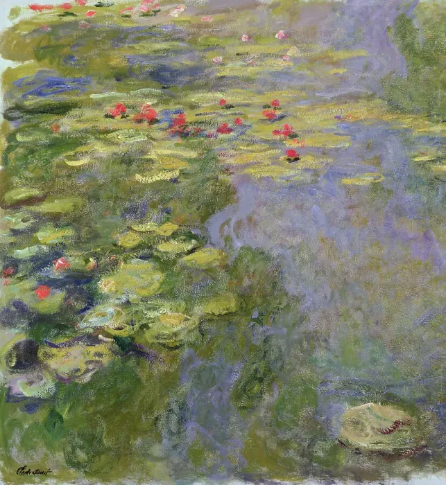 Framed Print : The Water Lily Pond, 1917-1919. Creator: Monet, Claude (1840-1926) Framed Print : The Water Lily Pond, 1917-1919. Creator: Monet, Claude (1840-1926)