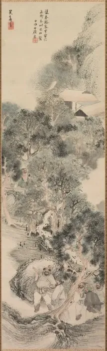Framed Print : Water Margin Bandits, late 1700s-early 1800s. Creator: Matsumura Goshun (Japanese, 1752-1811) Framed Print : Water Margin Bandits, late 1700s-early 1800s. Creator: Matsumura Goshun (Japanese, 1752-1811)
