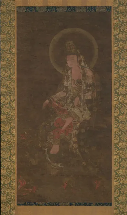 Framed Print : Water-Moon Avalokiteshvara, 14th century. Creator: Unknown Framed Print : Water-Moon Avalokiteshvara, 14th century. Creator: Unknown