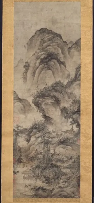 Framed Print : Water Pavilion by Twin Pines, Yuan or early Ming dynasty, 14th-15th century. Creator: Unknown