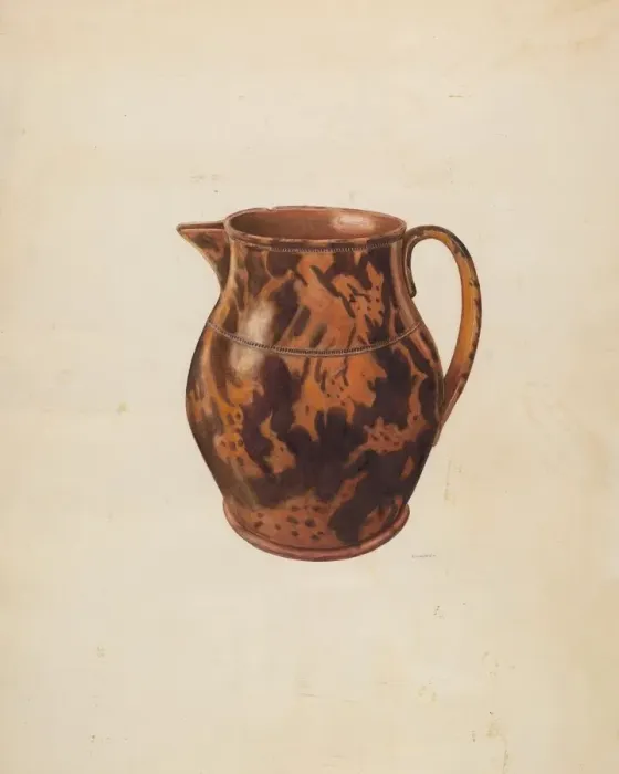 Framed Print : Water Pitcher, c. 1938. Creator: Al Curry Framed Print : Water Pitcher, c. 1938. Creator: Al Curry