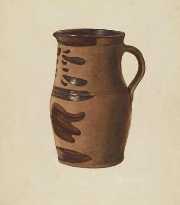 Framed Print : Water Pitcher, c. 1940. Creator: Raymond McGough Framed Print : Water Pitcher, c. 1940. Creator: Raymond McGough