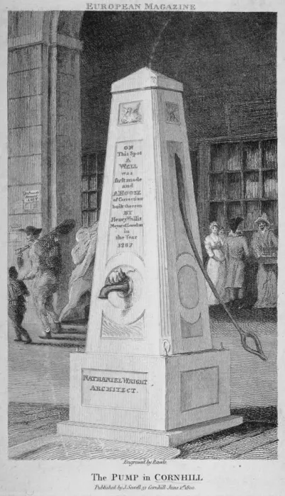 Framed Print : Water pump in Cornhill, City of London, 1800. Artist: Samuel Rawle Framed Print : Water pump in Cornhill, City of London, 1800. Artist: Samuel Rawle
