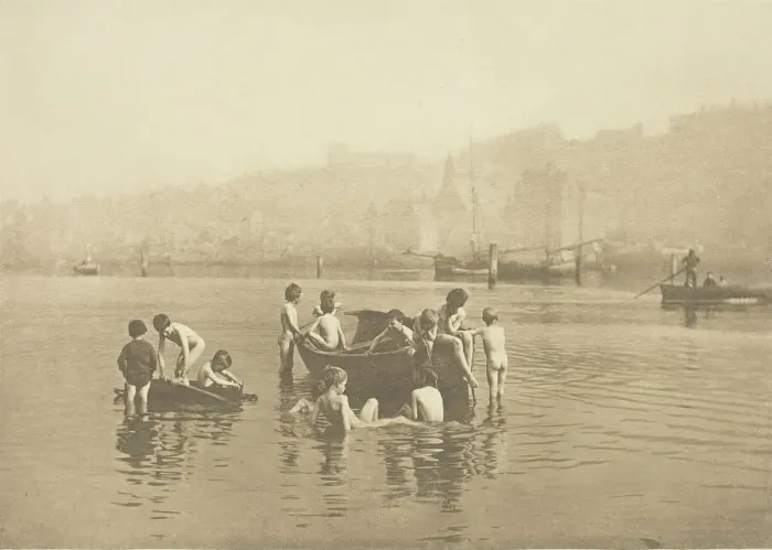 Framed Print : Water Rats, 1886, printed July 1991. Creator: Frank Meadow Sutcliffe Framed Print : Water Rats, 1886, printed July 1991. Creator: Frank Meadow Sutcliffe