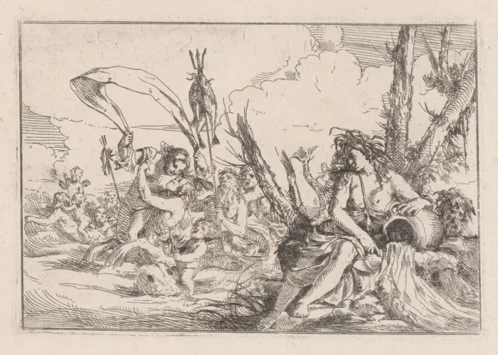Framed Print : Water, represented by a naiad seated at the base of a tree... 1640-60 Framed Print : Water, represented by a naiad seated at the base of a tree... 1640-60