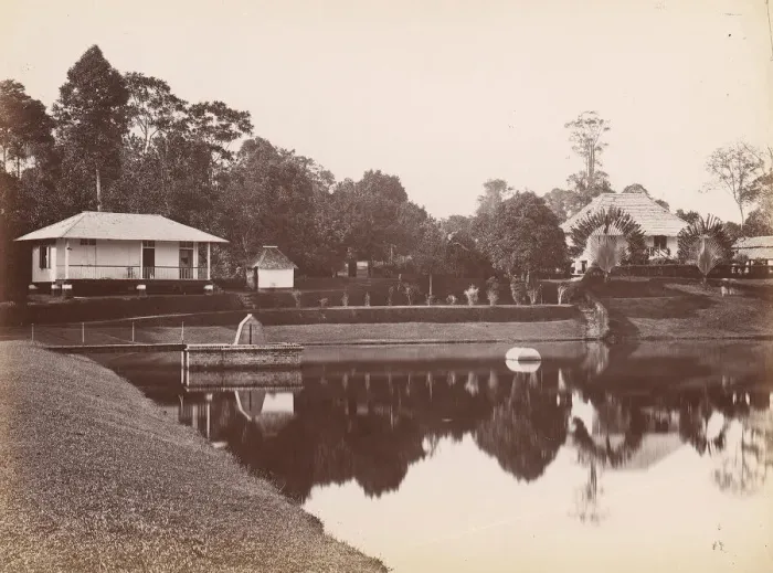 Framed Print : Water Reservoir at Thompson Road, Singapore, 1860s-70s. Creator: Unknown Framed Print : Water Reservoir at Thompson Road, Singapore, 1860s-70s. Creator: Unknown