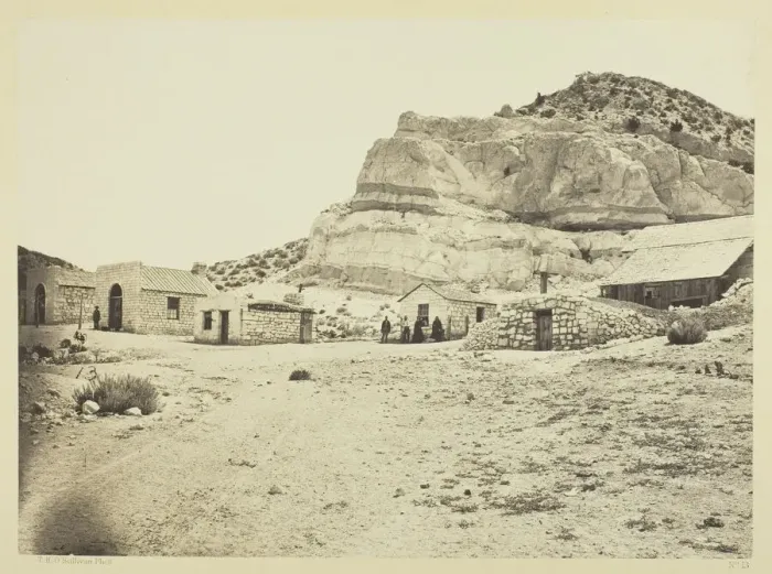 Framed Print : Water Rhyolites, Near Logan Springs, Nevada, 1871. Creator: Tim O'Sullivan Framed Print : Water Rhyolites, Near Logan Springs, Nevada, 1871. Creator: Tim O'Sullivan