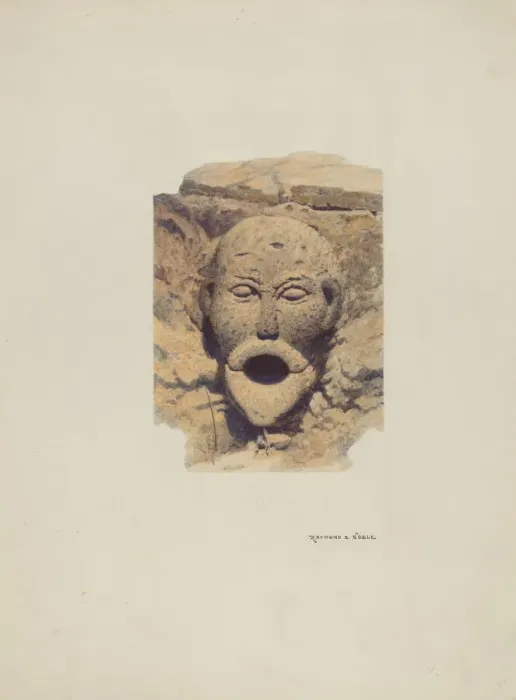 Framed Print : Water Spout, 1939. Creator: Raymond E. Noble Framed Print : Water Spout, 1939. Creator: Raymond E. Noble