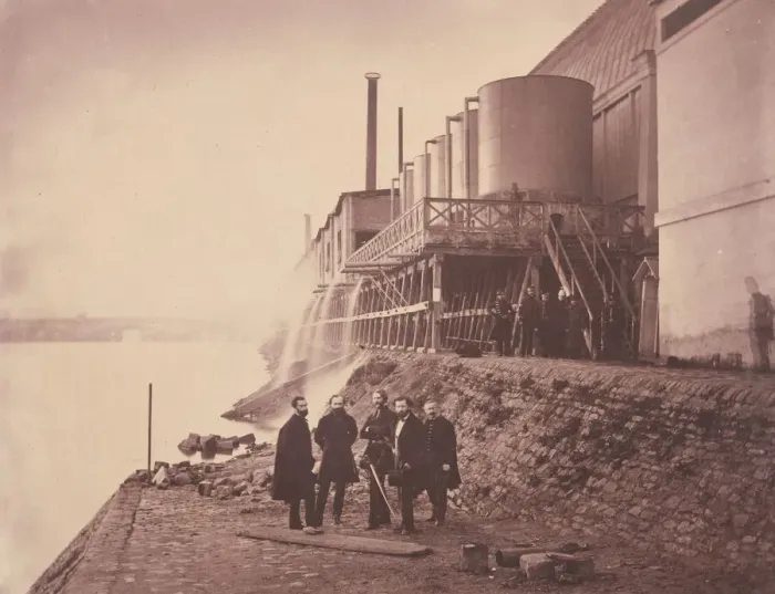 Framed Print : Water Tanks Outside of Annex, Paris Exposition Universelle, 1855 Framed Print : Water Tanks Outside of Annex, Paris Exposition Universelle, 1855