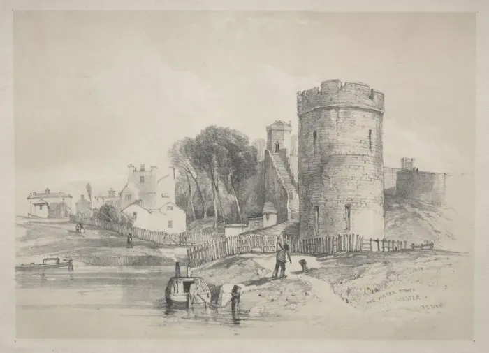 Framed Print : The Water Tower, Chester. Creator: John Skinner Prout (British, 1806-1876) Framed Print : The Water Tower, Chester. Creator: John Skinner Prout (British, 1806-1876)