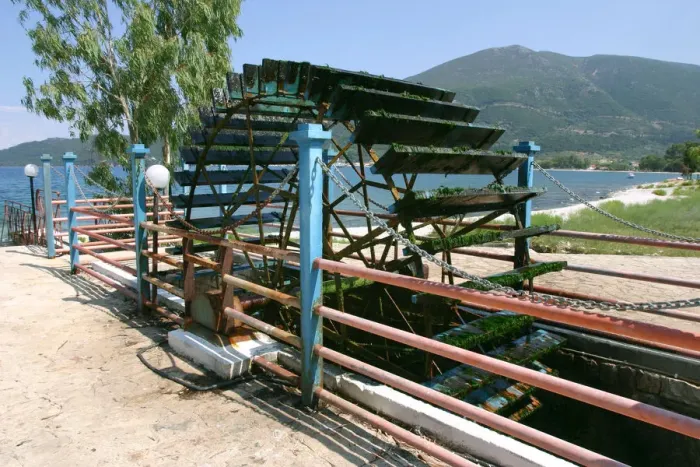 Framed Print : Water wheel, Karavomilos Lake, Kefalonia, Greece Framed Print : Water wheel, Karavomilos Lake, Kefalonia, Greece