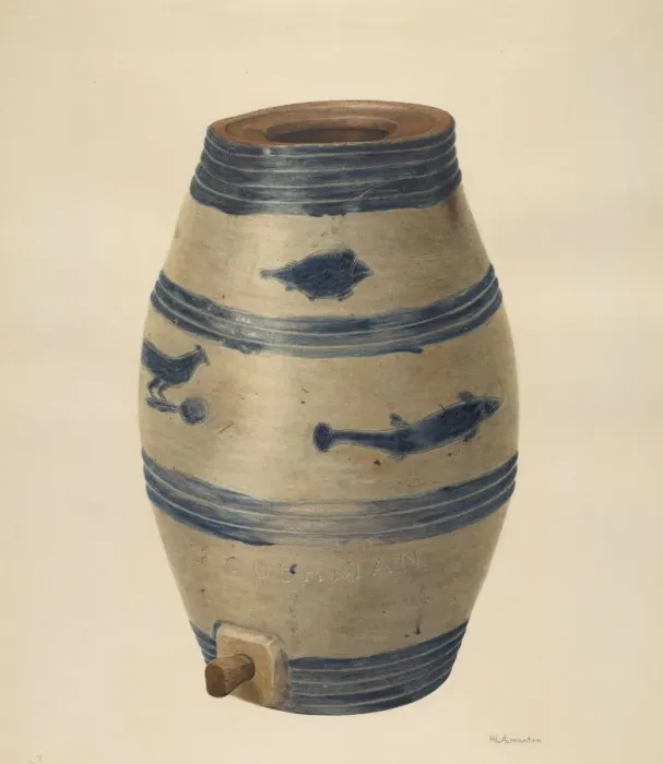 Framed Print : Water or Wine Jug, c. 1939. Creator: Nicholas Amantea Framed Print : Water or Wine Jug, c. 1939. Creator: Nicholas Amantea