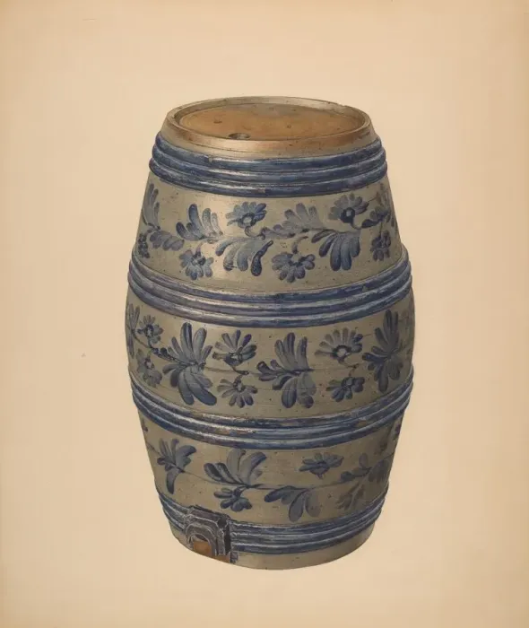 Framed Print : Water or Wine Keg, c. 1940. Creator: Giacinto Capelli Framed Print : Water or Wine Keg, c. 1940. Creator: Giacinto Capelli