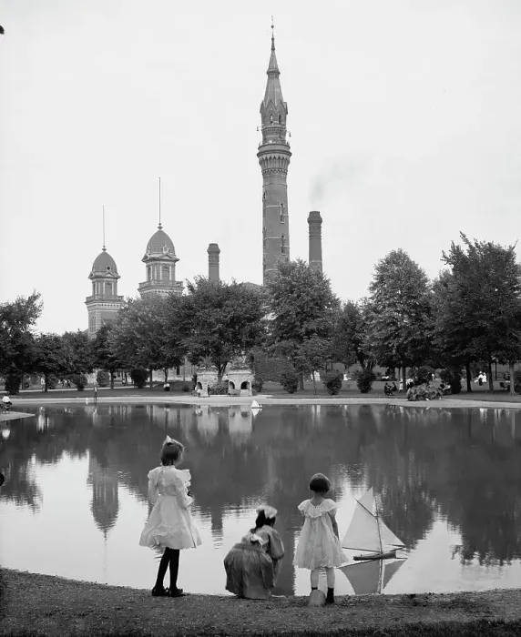Framed Print : Water Works Park, Detroit, Mich. c1905. Creator: Unknown Framed Print : Water Works Park, Detroit, Mich. c1905. Creator: Unknown