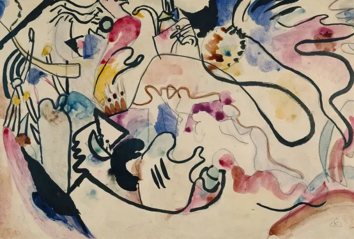 Framed Print : Watercolor No. 8 Judgment Day, 1911-1912. Creator: Kandinsky Framed Print : Watercolor No. 8 Judgment Day, 1911-1912. Creator: Kandinsky