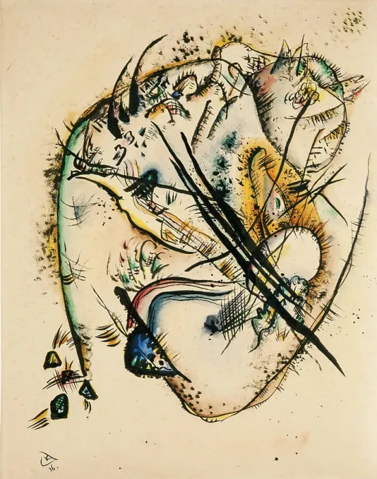 Framed Print : Watercolour with Seven Strokes, 1916. Creator: Kandinsky, Wassily Vasilyevich (1866-1944) Framed Print : Watercolour with Seven Strokes, 1916. Creator: Kandinsky, Wassily Vasilyevich (1866-1944)