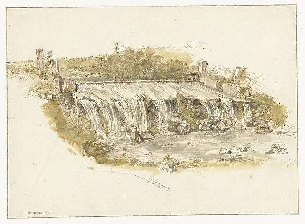 Waterfall, 1633-1687. Creator: Gillis Neyts