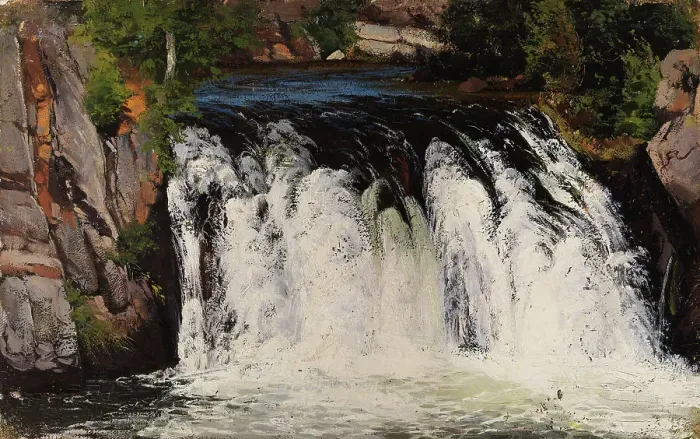 Framed Print : Waterfall, 1877. Creator: Fanny Churberg Framed Print : Waterfall, 1877. Creator: Fanny Churberg