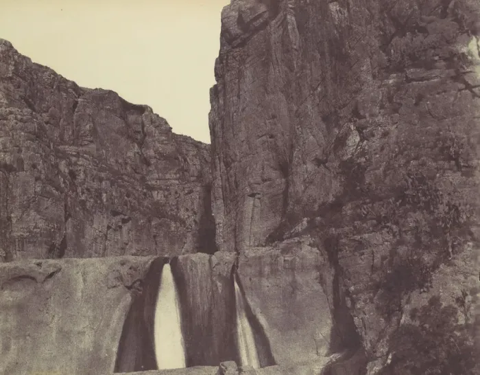 Framed Print : Waterfall, Constantine, 1856. Creator: John Beasley Greene Framed Print : Waterfall, Constantine, 1856. Creator: John Beasley Greene