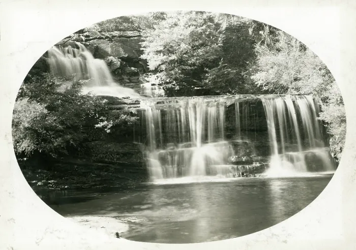 Framed Print : Waterfall, Mosman Bay. Creator: Unknown Framed Print : Waterfall, Mosman Bay. Creator: Unknown