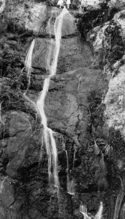 Framed Print : Waterfall, Mount Tamborine, 1925. Creator: Jack Bain Framed Print : Waterfall, Mount Tamborine, 1925. Creator: Jack Bain