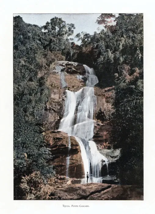 Framed Print : Waterfall in Tijuca, Rio de Janeiro, Brazil, 19th century Framed Print : Waterfall in Tijuca, Rio de Janeiro, Brazil, 19th century