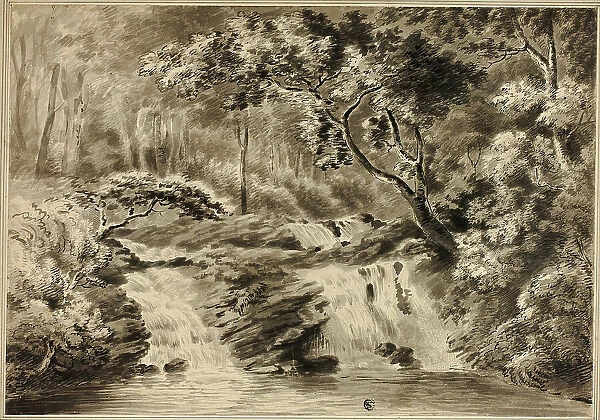 Waterfalls and Woods, n.d. Creator: Amos Green