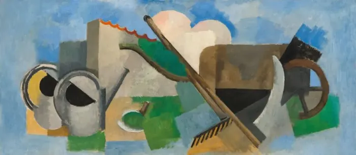 Framed Print : The Watering Can (Emblems: The Garden), 1913. Creator: Roger de la Fresnaye Framed Print : The Watering Can (Emblems: The Garden), 1913. Creator: Roger de la Fresnaye