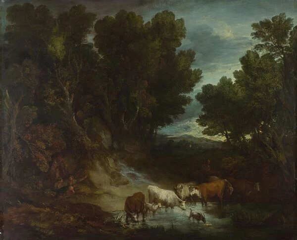 The Watering Place, before 1777. Artist: Gainsborough, Thomas (1727-1788)
