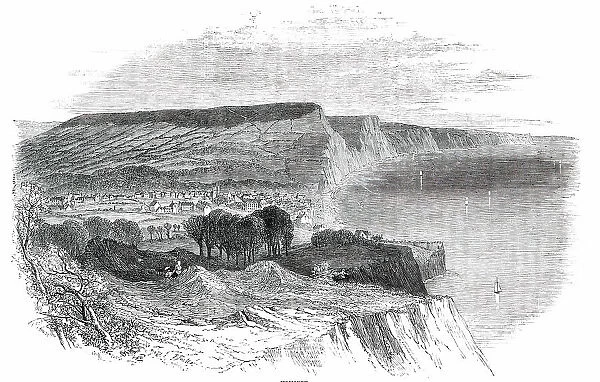 Watering-Places of Devon - Sidmouth, 1850. Creators: Birket Foster, Edmund Evans