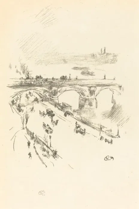 Framed Print : Waterloo Bridge, 1896. Creator: James Abbott McNeill Whistler Framed Print : Waterloo Bridge, 1896. Creator: James Abbott McNeill Whistler