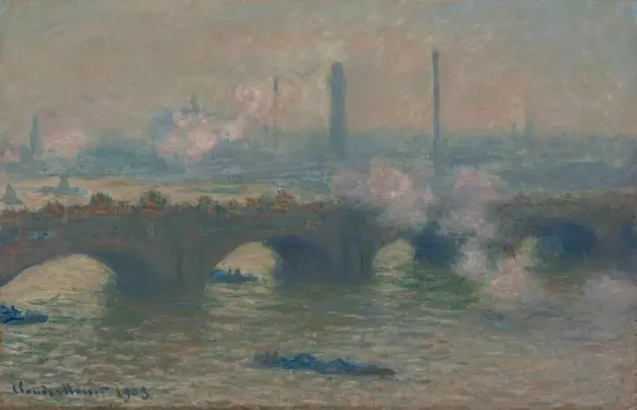 Framed Print : Waterloo Bridge, Gray Day, 1903. Creator: Claude Monet Framed Print : Waterloo Bridge, Gray Day, 1903. Creator: Claude Monet
