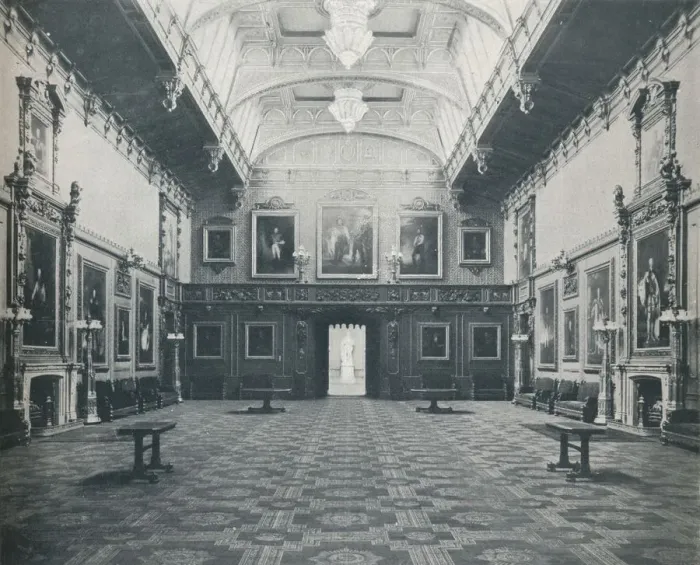 Framed Print : The Waterloo Chamber Windsor Castle, c1899, (1901). Artist: Eyre & Spottiswoode Framed Print : The Waterloo Chamber Windsor Castle, c1899, (1901). Artist: Eyre & Spottiswoode