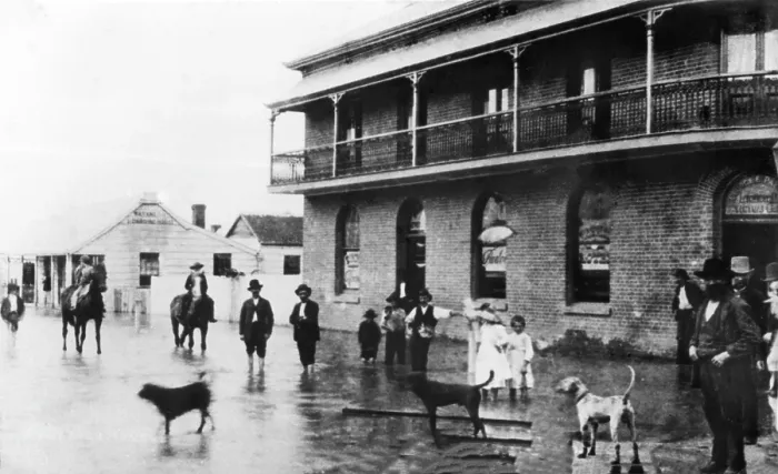 Framed Print : The Waterloo Hotel, Ann Street and Commercial Road, Brisbane, 1893. Creator: Poul C Poulsen Framed Print : The Waterloo Hotel, Ann Street and Commercial Road, Brisbane, 1893. Creator: Poul C Poulsen