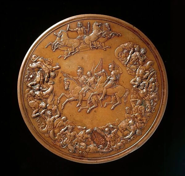 Waterloo Medallion (image 1 of 2), (1784-1855). Creator: Benedetto Pistrucci