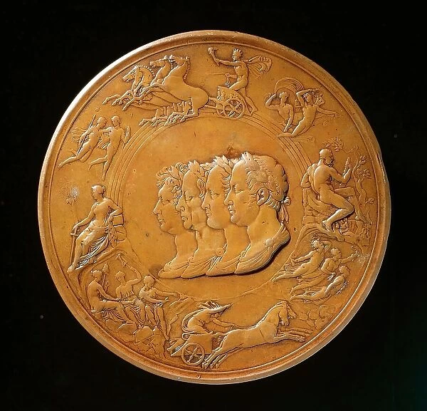 Waterloo Medallion (image 2 of 2), designed c.1817-1850. Creator: Benedetto Pistrucci