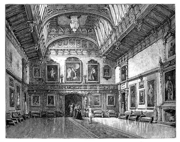 Framed Print : The Waterloo Room, Windsor Castle, c1888 Framed Print : The Waterloo Room, Windsor Castle, c1888