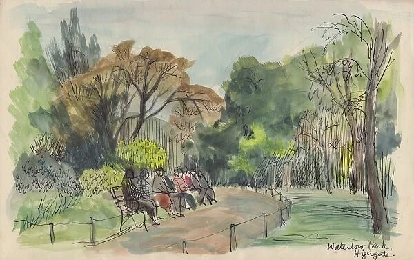 Waterlow Park, Highgate, c1950. Creator: Shirley Markham