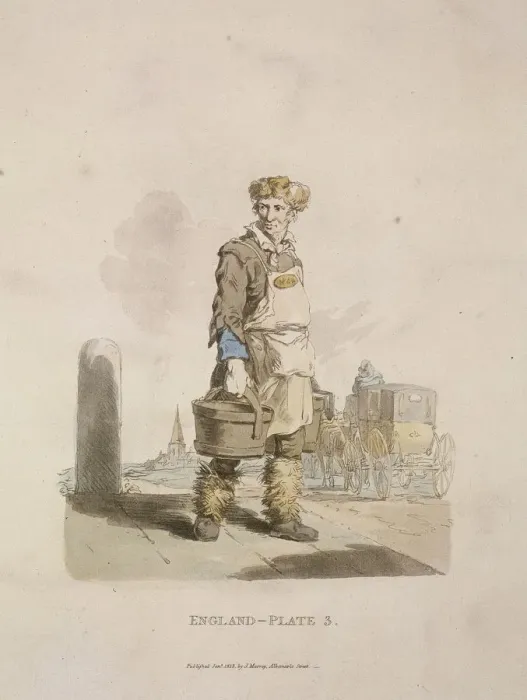 Framed Print : A waterman to a coach stand, Provincial Characters, 1813 Framed Print : A waterman to a coach stand, Provincial Characters, 1813