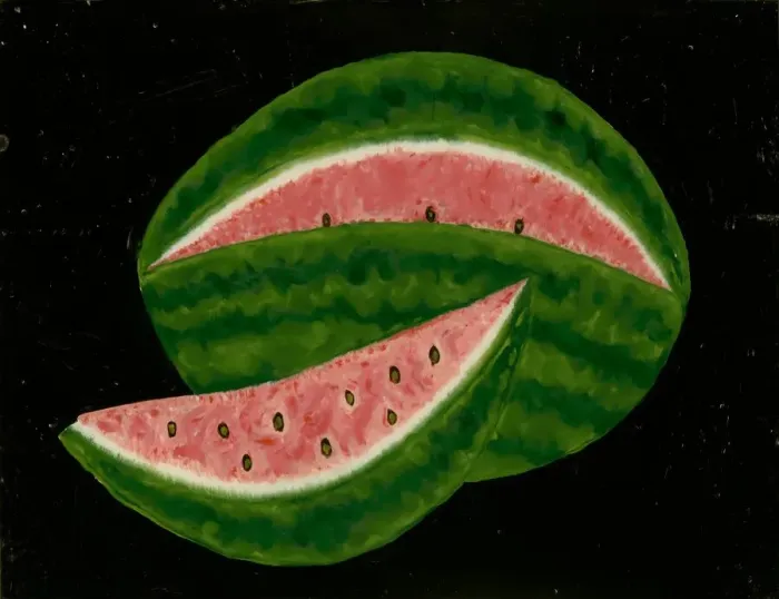 Framed Print : Watermelon, mid 19th century. Creator: Unknown Framed Print : Watermelon, mid 19th century. Creator: Unknown