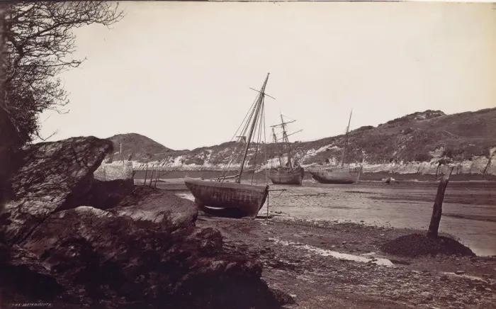 Framed Print : Watermouth, 1870s. Creator: Francis Frith Framed Print : Watermouth, 1870s. Creator: Francis Frith