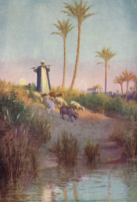 Framed Print : By Still Waters, c1880, (1904). Artist: Robert George Talbot Kelly Framed Print : By Still Waters, c1880, (1904). Artist: Robert George Talbot Kelly