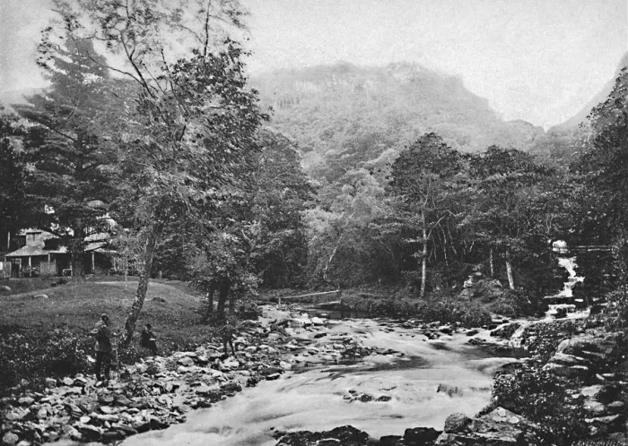 Framed Print : Watersmeet, Lynton, c1896. Artist: ED Percival Framed Print : Watersmeet, Lynton, c1896. Artist: ED Percival
