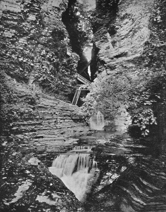 Framed Print : Watkins Glen, 19th century Framed Print : Watkins Glen, 19th century