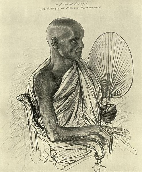 Watta Raka Anunayaka Farunansa, Buddhist head priest, Ceylon, 1898